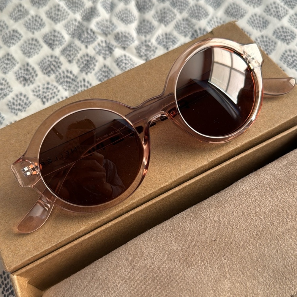 Meller round acetate sunglasses